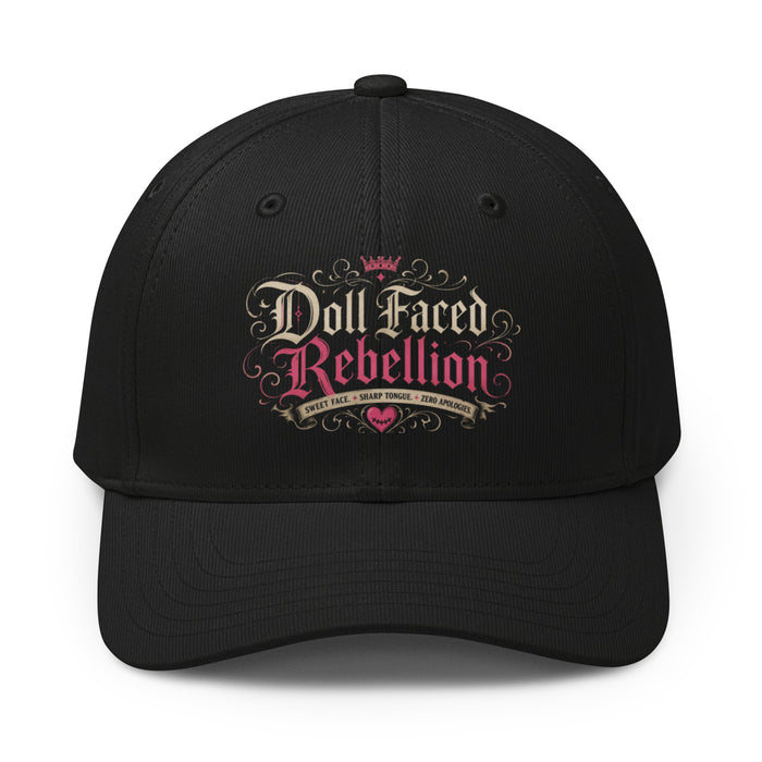 Doll Faced Rebellion Logo Baseball Cap by Doll Faced Rebellion