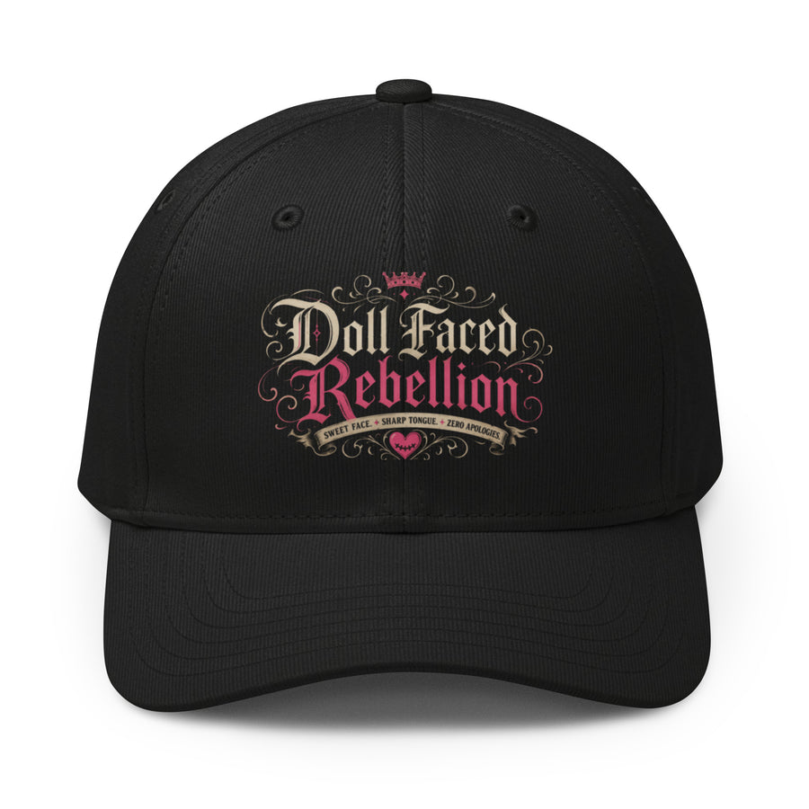 Doll Faced Rebellion Logo Baseball Cap by Doll Faced Rebellion
