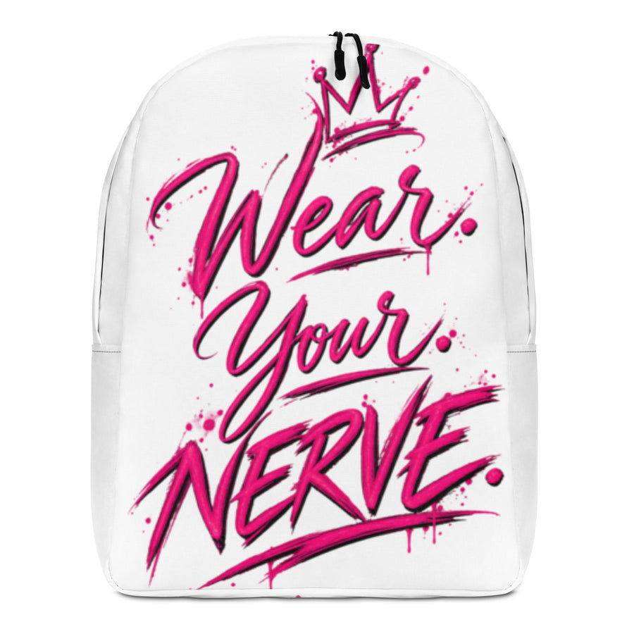 Wear Your Nerve Minimalist Backpack by Doll Faced Rebellion