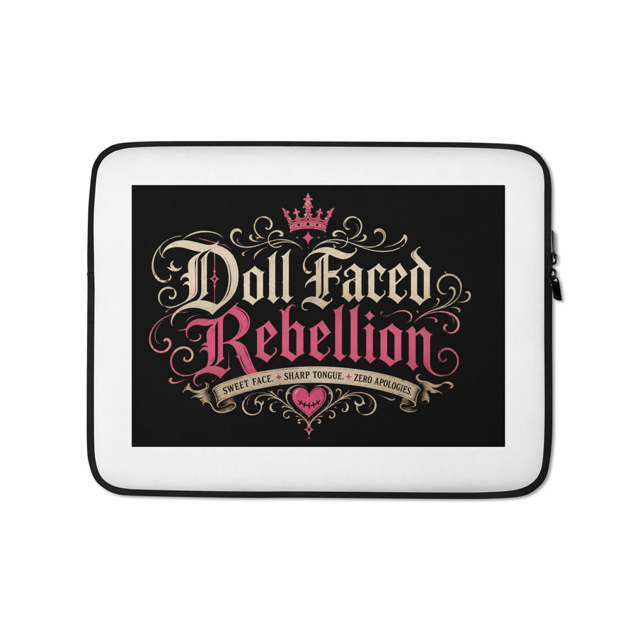 Doll Faced Rebellion Laptop Sleeve by Doll Faced Rebellion