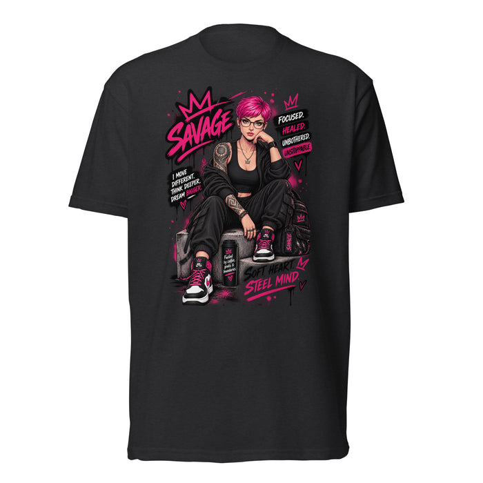 "Soft Heart Steel Mind" Fitted T-Shirt by Doll Faced Rebellion