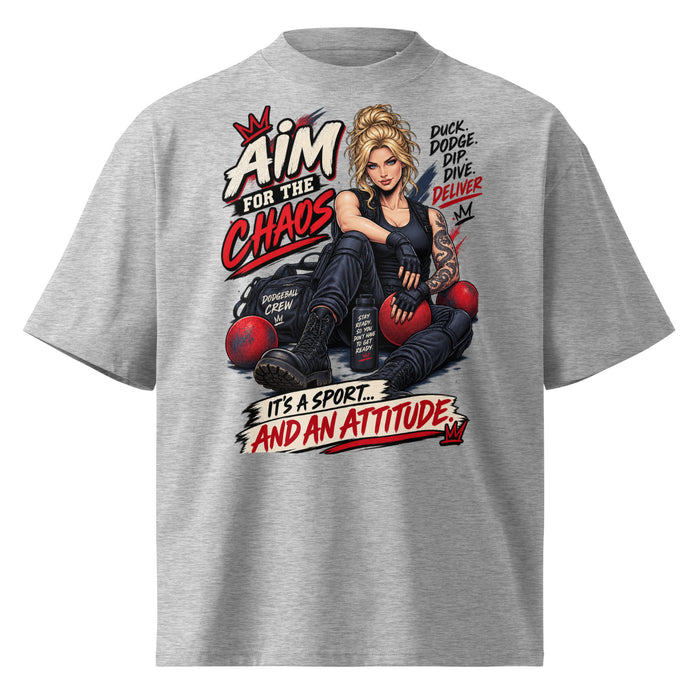 "Aim for Chaos" High Neck T-shirt by Doll Faced Rebellion