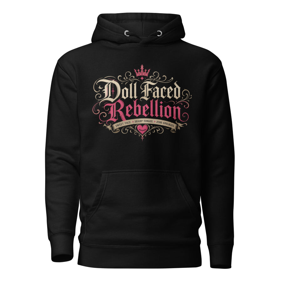 Doll Faced Rebellion Unisex Hoodie by Doll Faced Rebellion