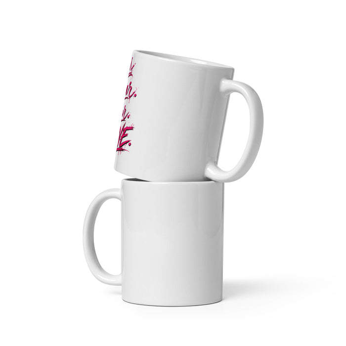 Wear Your Nerve White Glossy Mug by Doll Faced Rebellion